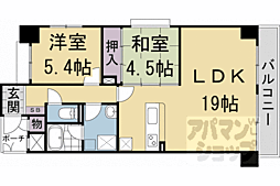フォルム五条西洞院 2LDKの間取図画像