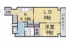 Ｃａｓａ花車 5階1LDKの間取り