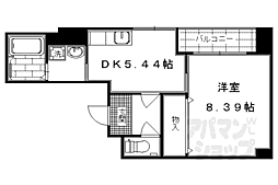 Ｓ−ＦＬＡＴ北野 3階1DKの間取り