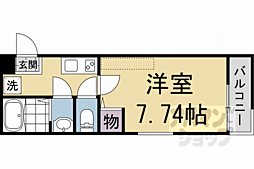 グラン京都西陣 102 1階1Kの間取り