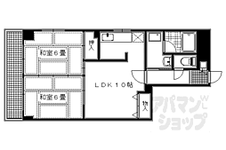 Ｕｒｅｓｉｄｅｎｃｅ二条城 3階2LDKの間取り