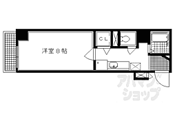 セレッソコート京都御所西 9階1Kの間取り
