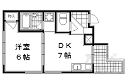 ファーストユースハイツ 2階1DKの間取り