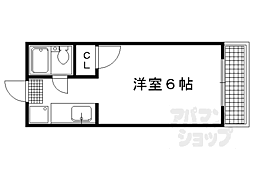 叡山電鉄叡山本線 茶山・京都芸術大学駅 徒歩7分の賃貸アパート 1階1Kの間取り