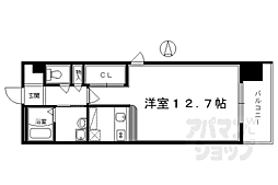 JR山陰本線 二条駅 徒歩6分の賃貸マンション 5階ワンルームの間取り