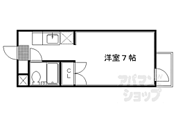 シェモワキタガワ 3階1Kの間取り
