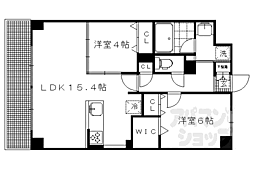 京都地下鉄東西線 蹴上駅 徒歩9分の賃貸マンション 1階1SLDKの間取り