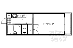 メゾン悠 1Kの間取図画像