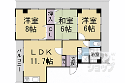 京福電気鉄道北野線 北野白梅町駅 徒歩10分 3階/-