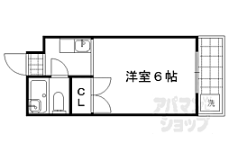 モンブランスギエ 2階1Kの間取り