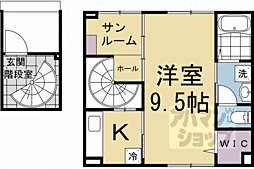 ルピナス等寺院 1Kの間取図画像