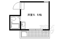 カーナハイツ ワンルームの間取図画像