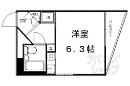 インペリアル烏丸今出川 ワンルームの間取図画像