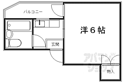 八千代ビル 1Kの間取図画像