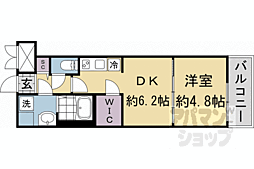 ファステート京都壬生フィエロ 1DKの間取図画像