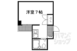 Brezza京都 1Kの間取図画像