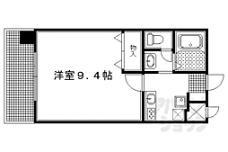 ハウスセゾン今出川河原町 1Kの間取図画像