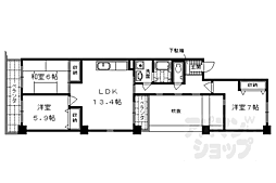 せんぼん有彩館 3LDKの間取図画像