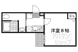 フラッティ下立売 1Kの間取図画像