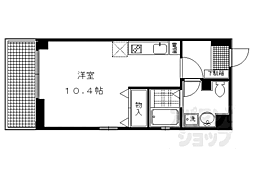ランブラス御所西 ワンルームの間取図画像