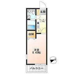 Reblanche 1Kの間取図画像