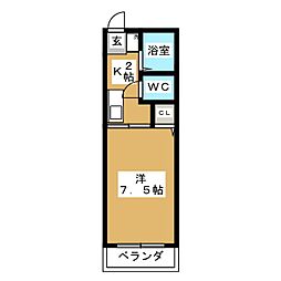 間取図画像 1K