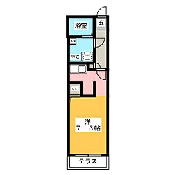 リアライズ名城公園 1Kの間取図画像