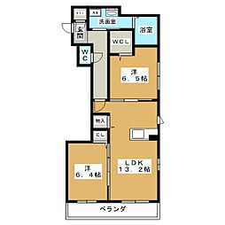 FioreSuono 2LDKの間取図画像