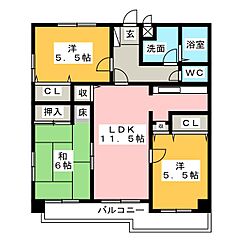物件の間取り