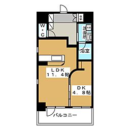 GKfanレジデンス 1LDKの間取図画像