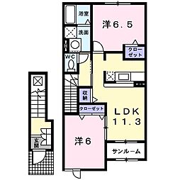 サンクチュアリ北府 2階/202