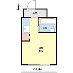 コア東堀 ワンルームの間取図画像