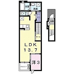 間取図画像 1LDK