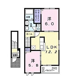 間取図画像 2LDK