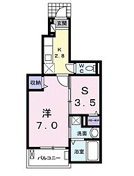 ブロッサムスクエア 1SKの間取図画像