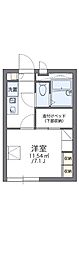 レオパレスエスト長府 1Kの間取図画像