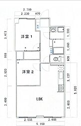 間取図画像 2LDK