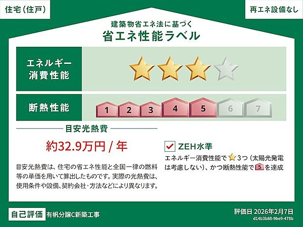 ZEH水準のエコな建物です！
