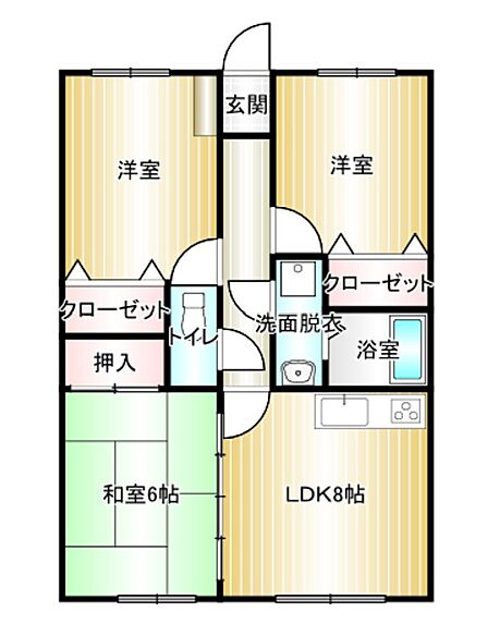 3LDK 間取り