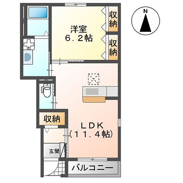 同じ建物の物件間取り写真 - ID:208009305156