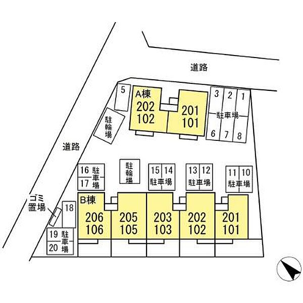 ルミエール B101｜千葉県柏市しいの木台3丁目(賃貸アパート1LDK・1階・48.00㎡)の写真 その3