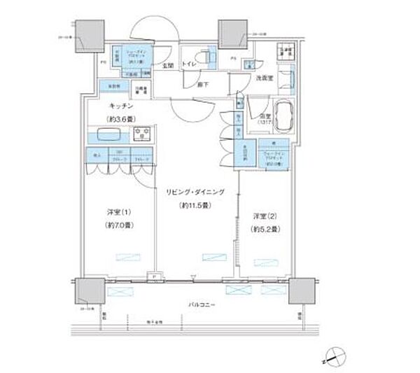 同じ建物の物件間取り写真 - ID:212042343410