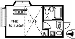 ライフピア都立家政 1Kの間取図画像