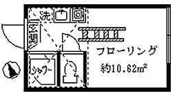 フェリススワン ワンルームの間取図画像