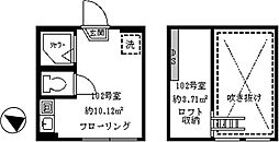 フェリスオータム ワンルームの間取図画像