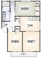 間取図画像 3DK