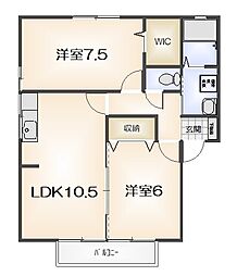 間取図画像 2LDK