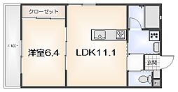 ラポルトフィーノ3 1LDKの間取図画像