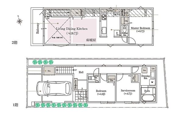間取りを拡大表示