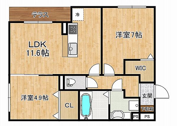 同じ建物の物件間取り写真 - ID:228049072225